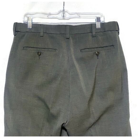 Savane Dress Pants Men's Size 34x30 Polyester Brown - Picture 4 of 7